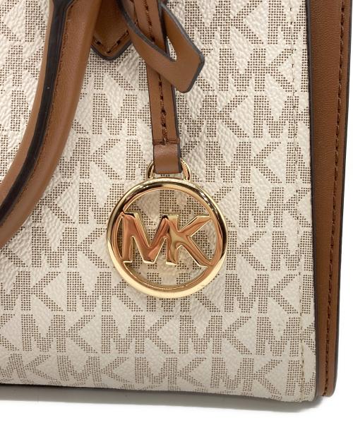 MICHAEL KORS（マイケルコース）MICHAEL KORS (マイケルコース) 2WAYショルダーバッグ ベージュ×ブラウンの古着・服飾アイテム