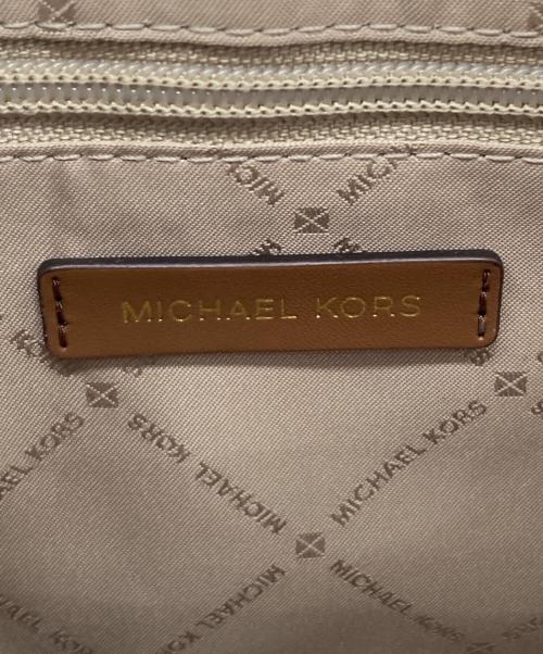 MICHAEL KORS（マイケルコース）MICHAEL KORS (マイケルコース) 2WAYショルダーバッグ ベージュ×ブラウンの古着・服飾アイテム