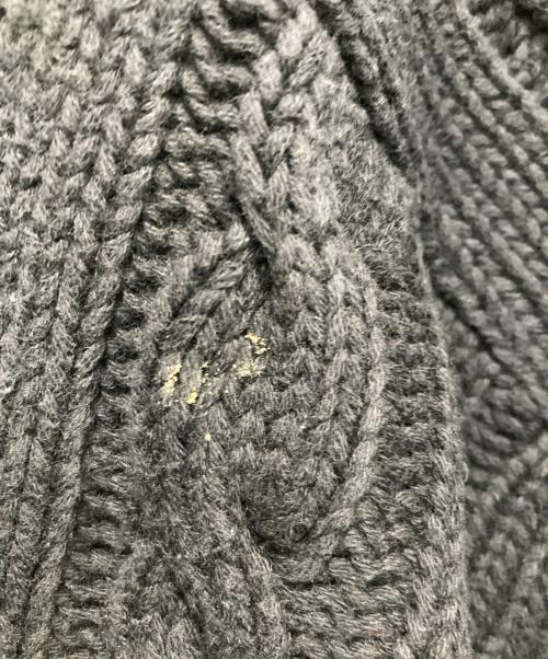 GAP（ギャップ）GAP (ギャップ) ケーブルニット 00S ブラック×ネイビー サイズ:SIZE XLの古着・服飾アイテム
