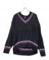 GAP（ギャップ）の古着「ケーブルニット 00S」｜ブラック×ネイビー