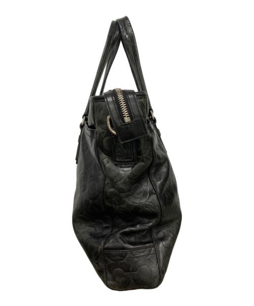 COACH（コーチ）COACH (コーチ) レザートートバッグ ブラックの古着・服飾アイテム