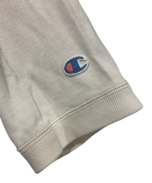 Champion（チャンピオン）Champion (チャンピオン) NEIGHBORHOOD (ネイバーフッド) 7分袖カットソー ホワイト×イエロー サイズ:SIZE Lの古着・服飾アイテム