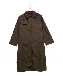 Aquascutum（アクアスキュータム）の古着「フーデッドコート」｜ブラウン