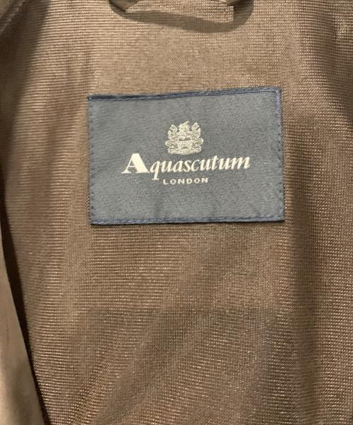 Aquascutum（アクアスキュータム）Aquascutum (アクアスキュータム) フーデッドコート ブラウン サイズ:SIZE Mの古着・服飾アイテム