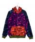 BAPE BY A BATHING APE（ベイプバイアベイシングエイプ）の古着「ジップパーカー」｜ネイビー×レッド×パープル