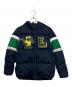 LACOSTE（ラコステ）の古着「鹿の子地ダウンジャケット」｜ネイビー