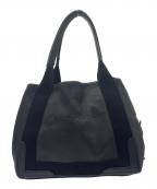 BALENCIAGAバレンシアガ）の古着「ハンドバッグ ネイビーカバスS」｜ブラック