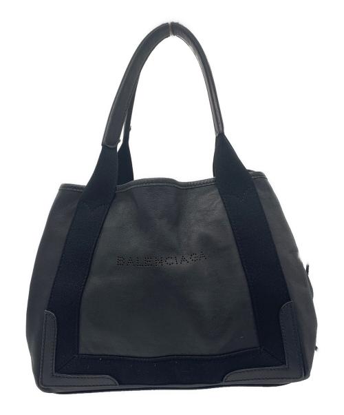 BALENCIAGA（バレンシアガ）BALENCIAGA (バレンシアガ) ハンドバッグ ネイビーカバスS ブラックの古着・服飾アイテム