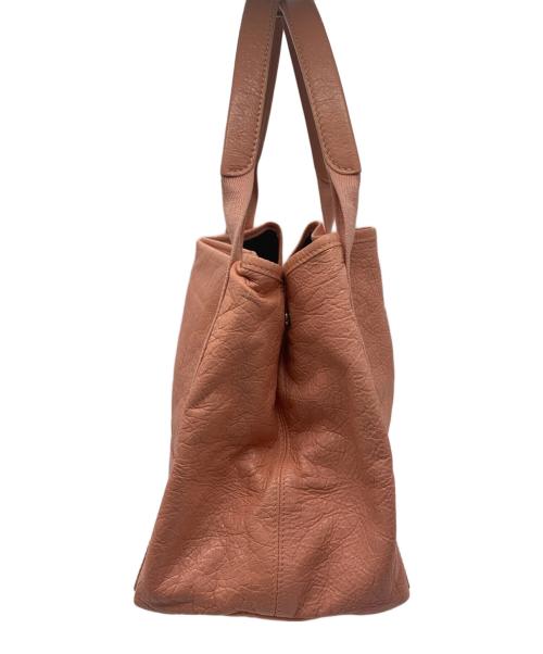 BALENCIAGA（バレンシアガ）BALENCIAGA (バレンシアガ) ハンドバッグ ネイビーカバスS ピンクの古着・服飾アイテム
