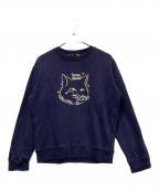 maison kitsuneメゾンキツネ）の古着「スウェット」｜ネイビー