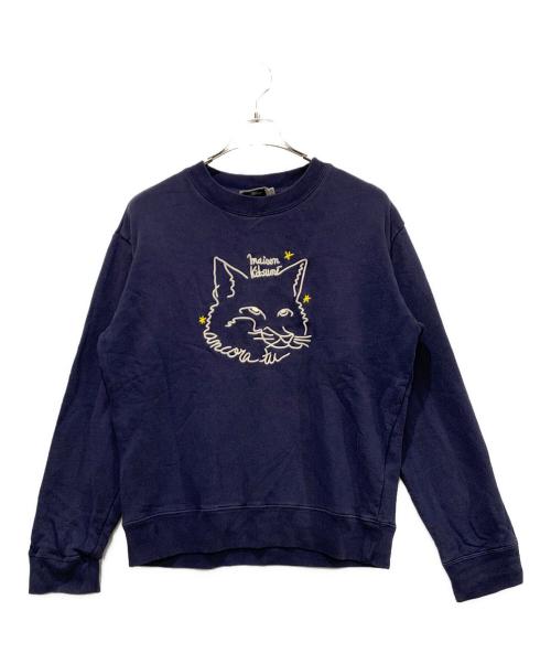maison kitsune（メゾンキツネ）maison kitsune (メゾンキツネ) スウェット ネイビー サイズ:SIZE Mの古着・服飾アイテム