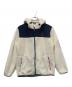 CHUMS（チャムス）の古着「ELMO FLEECE FULL ZIP PARKA」｜ネイビー×ホワイト