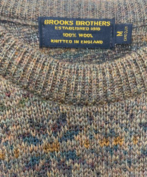 BROOKS BROTHERS（ブルックスブラザーズ）BROOKS BROTHERS (ブルックスブラザーズ) ノルディック柄ウールニット ブラウン サイズ:SIZE Mの古着・服飾アイテム