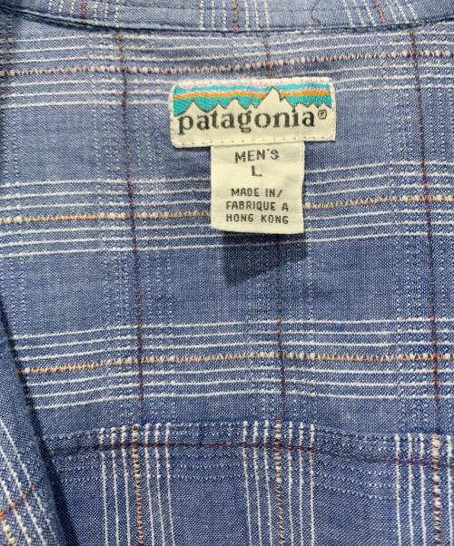 Patagonia（パタゴニア）Patagonia (パタゴニア) 半袖シャツ　90s ブルー サイズ:SIZE Lの古着・服飾アイテム