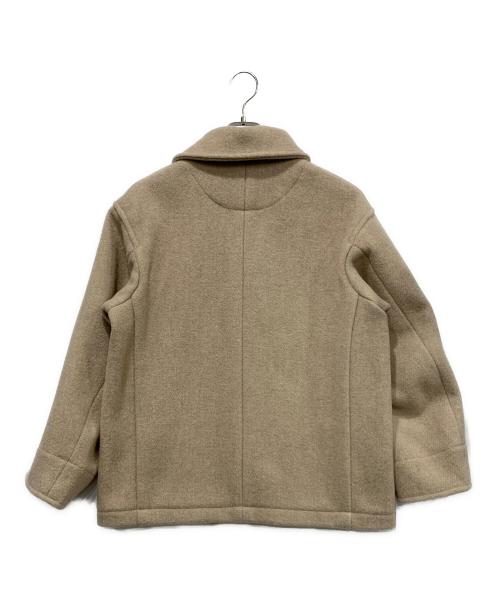 DANTON（ダントン）DANTON (ダントン) ウールライトパイルラウンドカラージャケット ベージュ サイズ:SIZE 38の古着・服飾アイテム