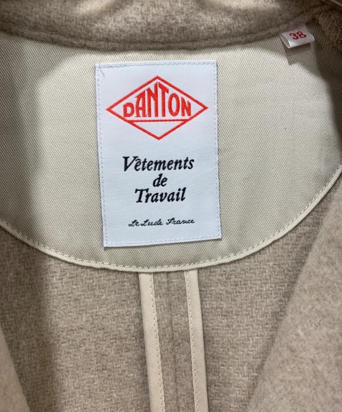 DANTON（ダントン）DANTON (ダントン) ウールライトパイルラウンドカラージャケット ベージュ サイズ:SIZE 38の古着・服飾アイテム