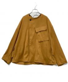 MAISON SPECIAL（メゾンスペシャル）の古着「フェイクレザージャケット」｜ブラウン