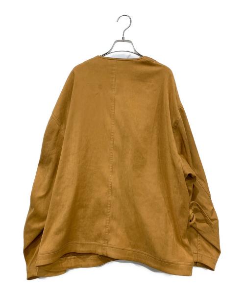 MAISON SPECIAL（メゾンスペシャル）MAISON SPECIAL (メゾンスペシャル) フェイクレザージャケット ブラウン サイズ:SIZE 02の古着・服飾アイテム