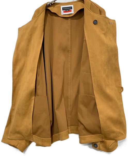 MAISON SPECIAL（メゾンスペシャル）MAISON SPECIAL (メゾンスペシャル) フェイクレザージャケット ブラウン サイズ:SIZE 02の古着・服飾アイテム