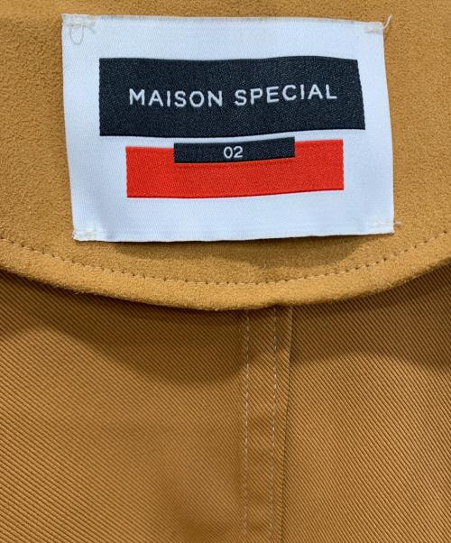 MAISON SPECIAL（メゾンスペシャル）MAISON SPECIAL (メゾンスペシャル) フェイクレザージャケット ブラウン サイズ:SIZE 02の古着・服飾アイテム