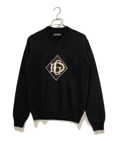 DOLCE & GABBANA（ドルチェ＆ガッバーナ）DOLCE & GABBANA (ドルチェ＆ガッバーナ) ウールニット ブラック サイズ:SIZE 50の古着・服飾アイテム