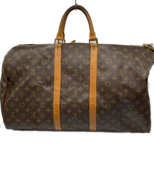 LOUIS VUITTON（ルイ ヴィトン）LOUIS VUITTON (ルイ ヴィトン) キーポル・バンドリエール55 ブラウンの古着・服飾アイテム