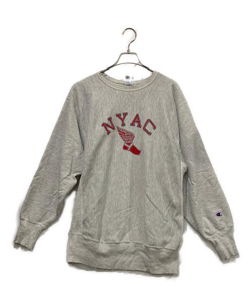 Champion REVERSE WEAVE（チャンピオン リバース ウィーブ）Champion REVERSE WEAVE (チャンピオン リバース ウィーブ) Champion REVERSE WEAVE クルーネックスウェット グレー サイズ:SIZE XLの古着・服飾アイテム
