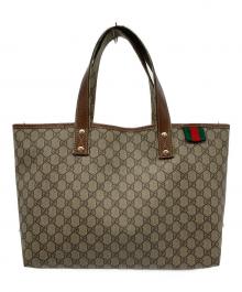 GUCCI（グッチ）の古着「トートバッグ」｜ベージュ×ブラウン