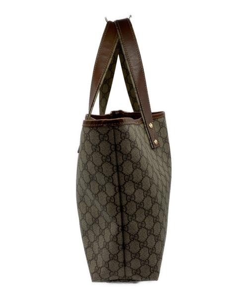 GUCCI（グッチ）GUCCI (グッチ) トートバッグ ベージュ×ブラウンの古着・服飾アイテム