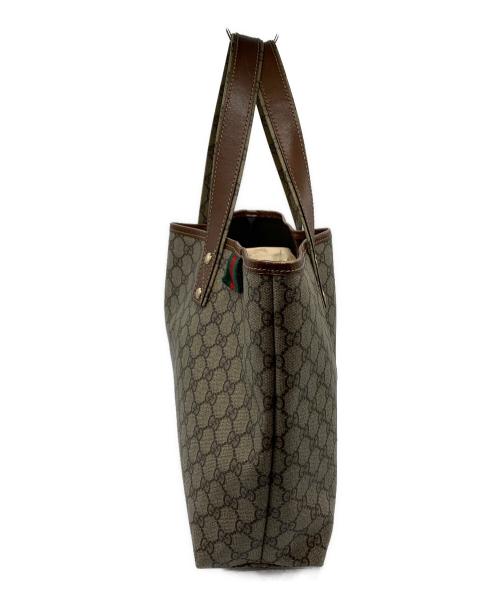 GUCCI（グッチ）GUCCI (グッチ) トートバッグ ベージュ×ブラウンの古着・服飾アイテム
