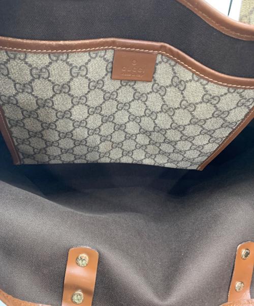 GUCCI（グッチ）GUCCI (グッチ) トートバッグ ベージュ×ブラウンの古着・服飾アイテム