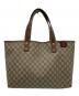 GUCCI（グッチ）の古着「トートバッグ」｜ベージュ×ブラウン