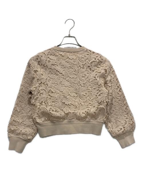 ANAYI（アナイ）ANAYI (アナイ) フイユレースカーディガン  ピンク サイズ:SIZE 38の古着・服飾アイテム