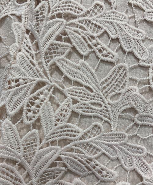 ANAYI（アナイ）ANAYI (アナイ) フイユレースカーディガン  ピンク サイズ:SIZE 38の古着・服飾アイテム