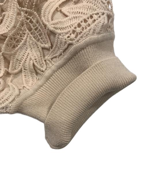 ANAYI（アナイ）ANAYI (アナイ) フイユレースカーディガン  ピンク サイズ:SIZE 38の古着・服飾アイテム