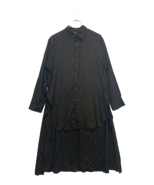 GROUND Y（グラウンドワイ）GROUND Y (グラウンドワイ) TR VIYELLA BACK LONG SHIRT ブラック サイズ:SIZE 3の古着・服飾アイテム