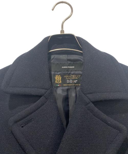 JOURNAL STANDARD（ジャーナルスタンダード）JOURNAL STANDARD (ジャーナルスタンダード) ダブルクロスPコート ネイビー サイズ:36の古着・服飾アイテム