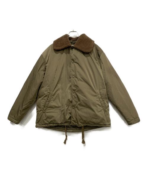 REMI RELIEF（レミレリーフ）REMI RELIEF (レミレリーフ) ボア襟ダウンジャケット グリーン サイズ:Mの古着・服飾アイテム
