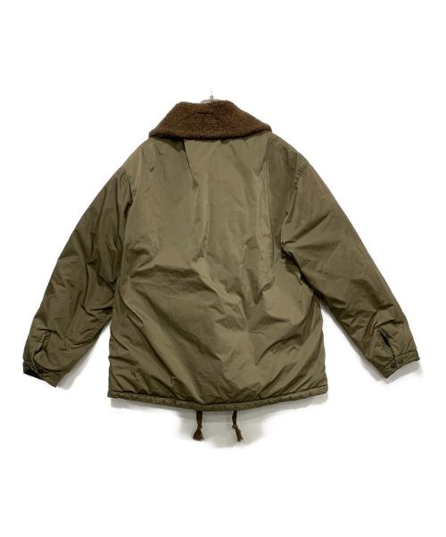 REMI RELIEF（レミレリーフ）REMI RELIEF (レミレリーフ) ボア襟ダウンジャケット グリーン サイズ:Mの古着・服飾アイテム