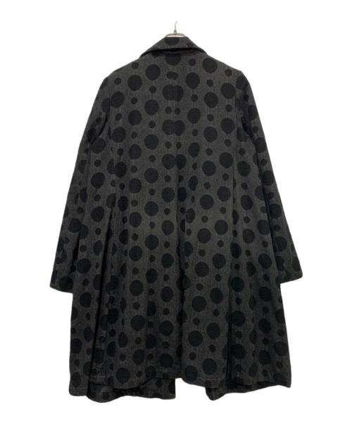 BLACK COMME des GARCONS（ブラックコムデギャルソン）BLACK COMME des GARCONS (ブラックコムデギャルソン) ロングコート グレー×ブラック サイズ:SIZE XLの古着・服飾アイテム