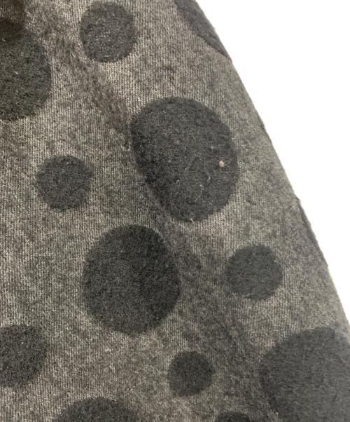BLACK COMME des GARCONS（ブラックコムデギャルソン）BLACK COMME des GARCONS (ブラックコムデギャルソン) ロングコート グレー×ブラック サイズ:SIZE XLの古着・服飾アイテム