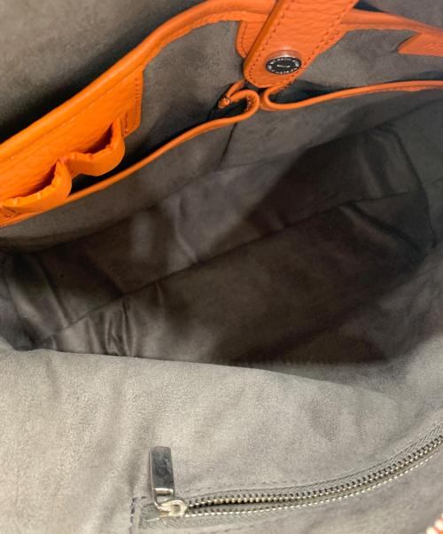 PELLE MORBIDA（ペッレモルビダ）PELLE MORBIDA (ペッレモルビダ) 2WAYバッグ オレンジの古着・服飾アイテム