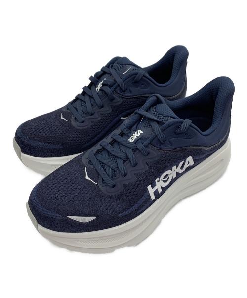HOKA（ホカ）HOKA (ホカ) BONDI 9 ネイビー×ホワイト サイズ:25.5cmの古着・服飾アイテム