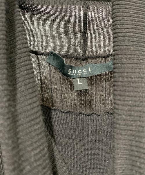 GUCCI（グッチ）GUCCI (グッチ) 薄手ニット ブラック サイズ:SIZE Lの古着・服飾アイテム