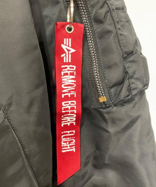 ALPHA INDUSTRIES（アルファインダストリーズ）ALPHA INDUSTRIES (アルファインダストリーズ) MA-1ジャケット ブラック サイズ:Lの古着・服飾アイテム