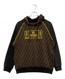 FENDI（フェンディ）の古着「プルオーバーパーカー」｜ブラウン×ブラック