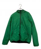 SUPREMEシュプリーム）の古着「reversible hooded puffy jacket」｜ブラック×グリーン