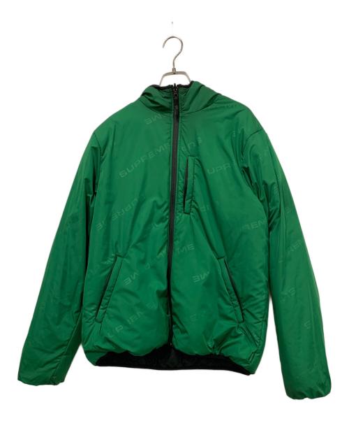 SUPREME（シュプリーム）SUPREME (シュプリーム) reversible hooded puffy jacket ブラック×グリーン サイズ:SIZE Mの古着・服飾アイテム