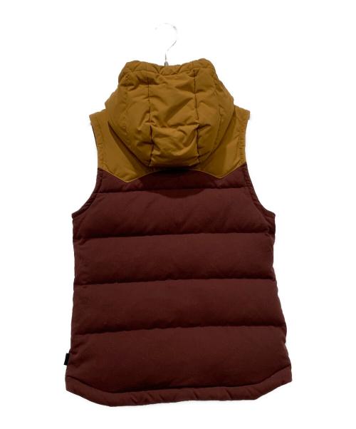 Patagonia（パタゴニア）Patagonia (パタゴニア) ダウンベスト ブラウン×イエロー サイズ:SIZE XSの古着・服飾アイテム