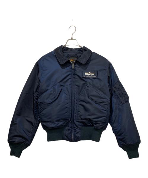 ALPHA（アルファ）ALPHA (アルファ) フライトジャケット ネイビー サイズ:Mサイズの古着・服飾アイテム